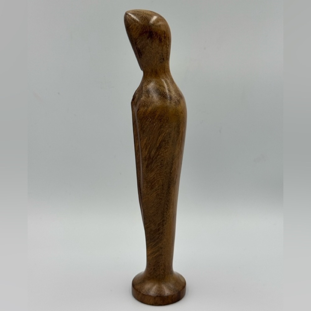 Vintage MCM Guatemalan Hormigon Wood Madonna Statue Hand Carved - Picture 2 of 7